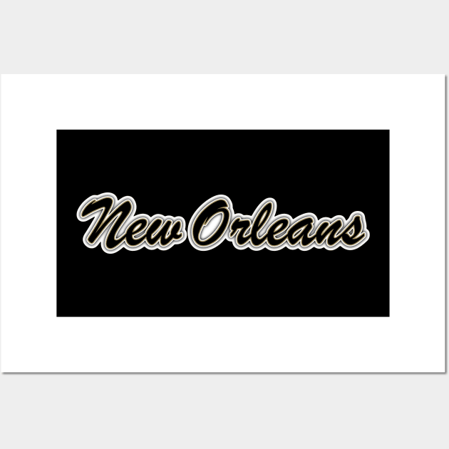 Football Fan of New Orleans Wall Art by gkillerb